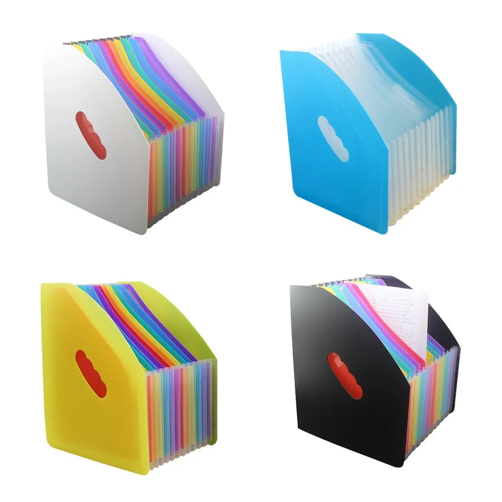 

A4 Expanding File Folder 13 Grids Document Office Supplies Business Organizer Stationery File Bag Pouch Receipt Folder