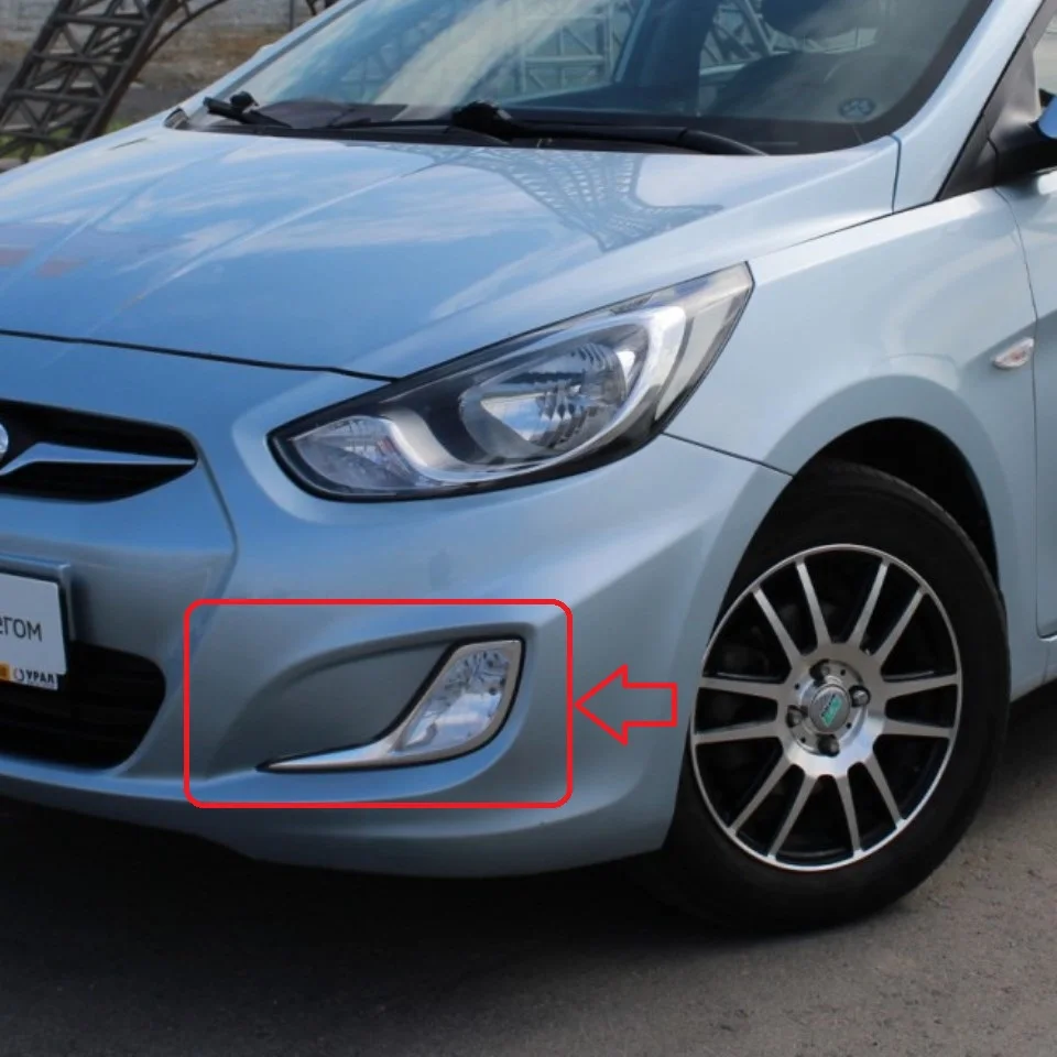 Для Hyundai Solaris 2011-2013 Комплект противотуманных фар с проводами и кнопкой [DLAA HY-485W] |