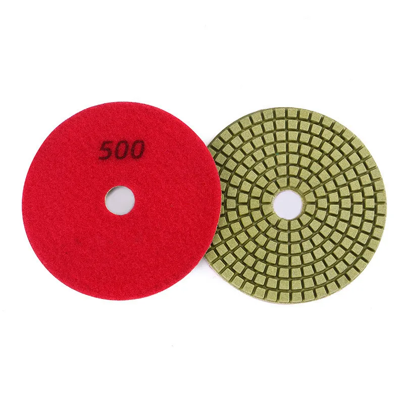 

4Inch Water Grinding Sheet Stone and Marble Yellow Box Series Rubber Floor Polishing Soft