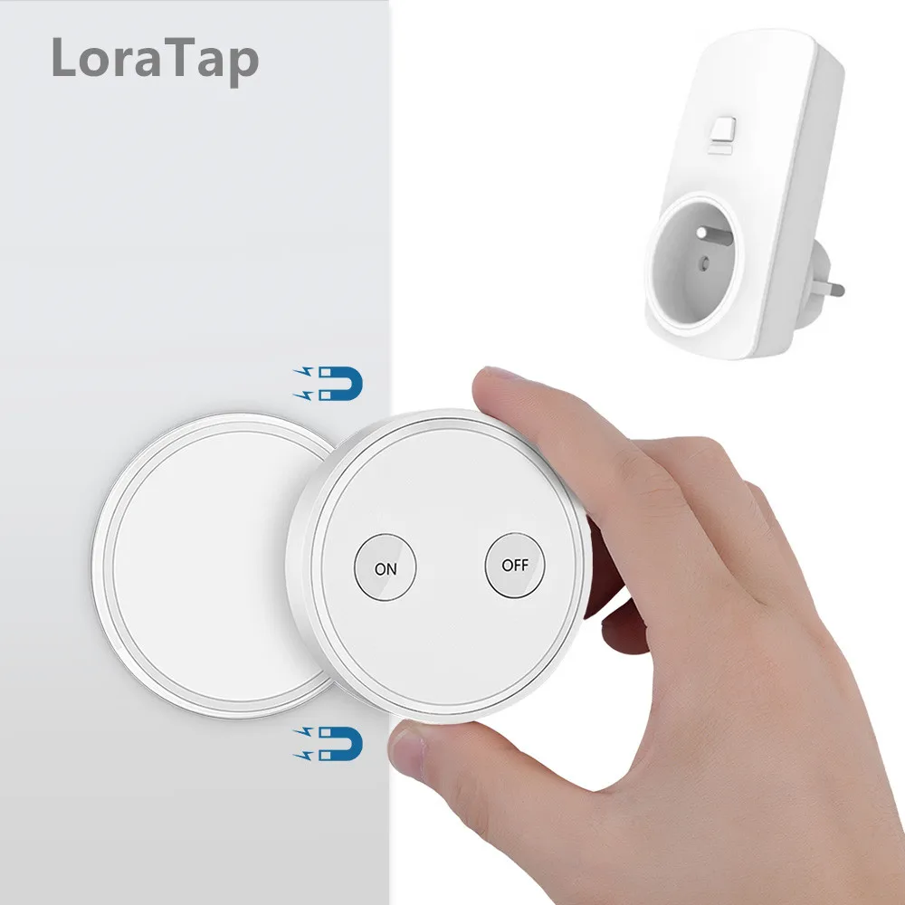 

Remote Control Wireless Socket Kit French Plug 16A 200m Range Portable Magnetic Mini Switch No WiFi No Wires Plug and Use
