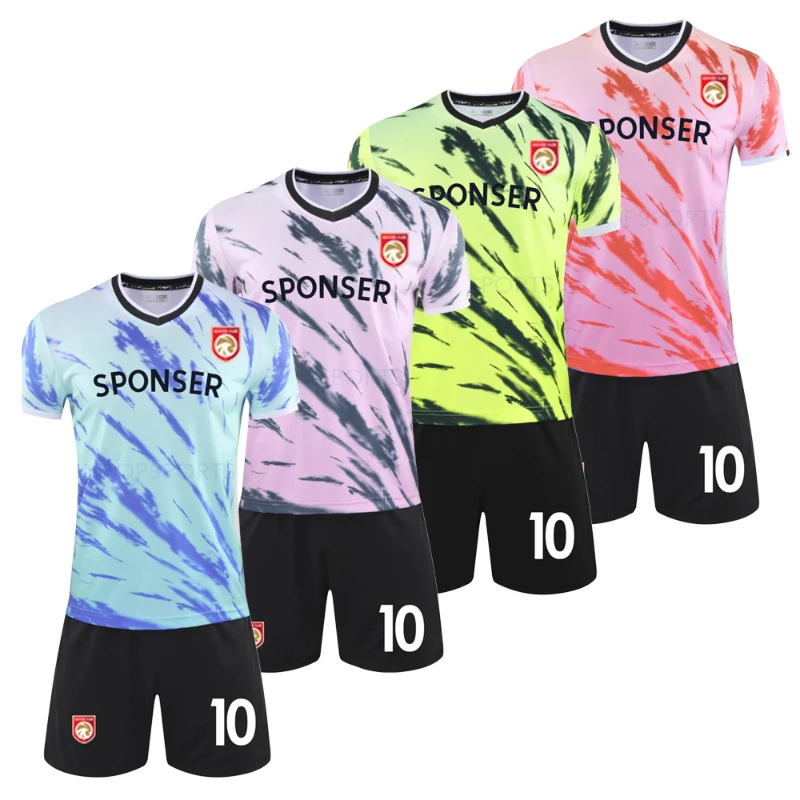

Customized Men Footbal Jersey Printing Logo design Sublimation Custom team soccer uniform suit