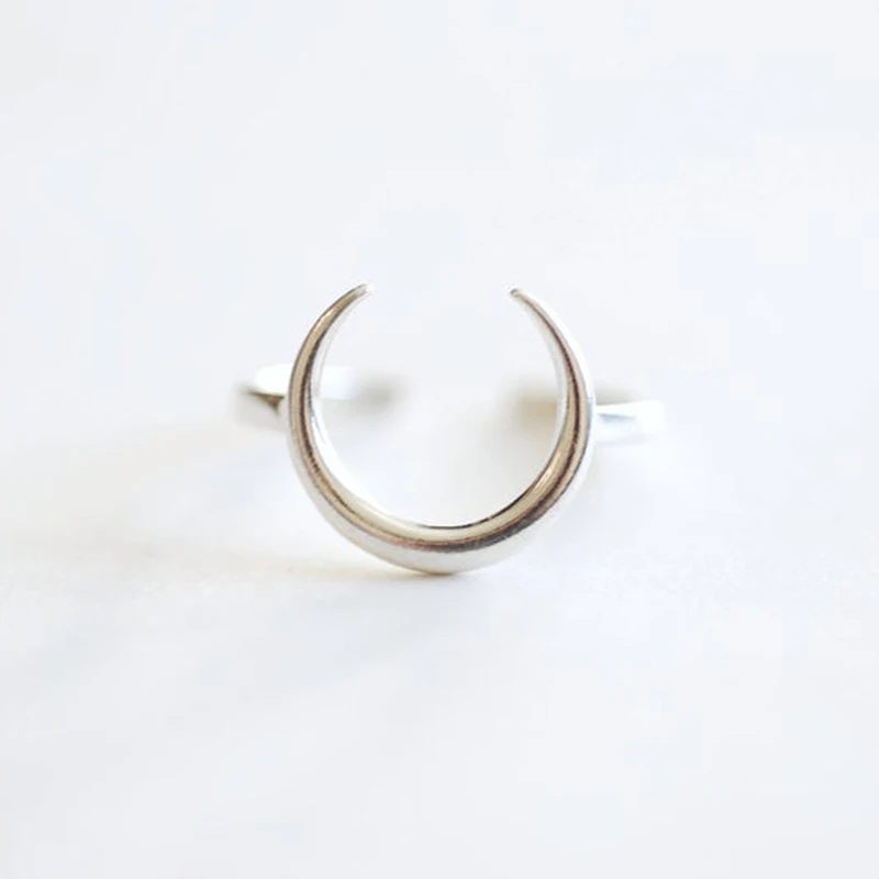 Minimalist Fine Jewelry Opening Finger Ring Anillos for Woman Lovers' Girls Couples Anniversary Engagement Adjustable Rings | Украшения