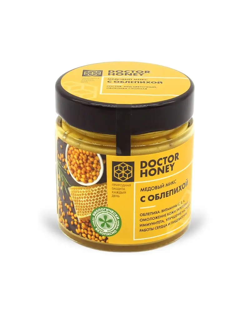 DH22 Медовый микс Doctor Honey С облепихой 200 г | Продукты