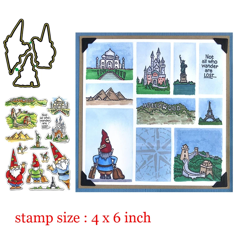 Дорожные гномы прозрачные штампы координационные металлические для резки