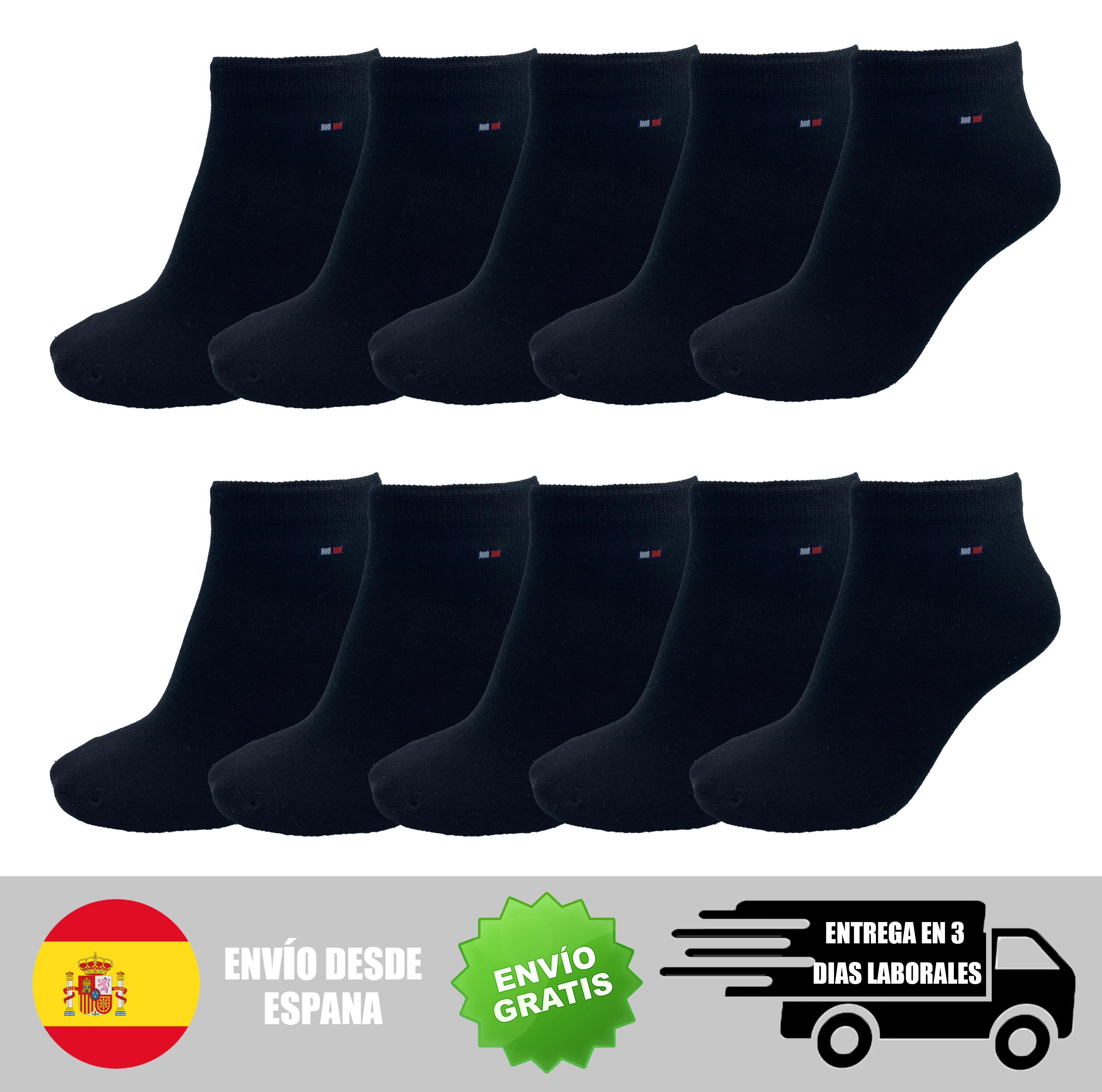 10 pairs cotton/bamboo low cut socks for men and women. Breathable sports and training.