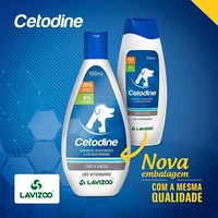 cetodine lavizoo shampoo antif%c3%bangico and antibacteriano c%c3%a3es and gatos 500ml