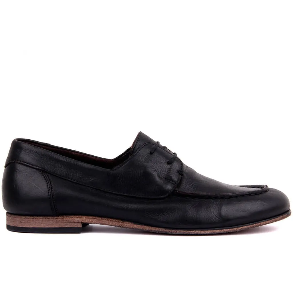 Sail-Lakers Genuine Black Leather Sole Men's Casual Shoes | Обувь