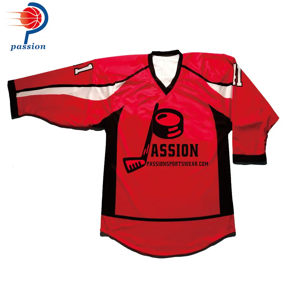 Сделанные на заказ профессиональные кружевные хоккейные Джерси с