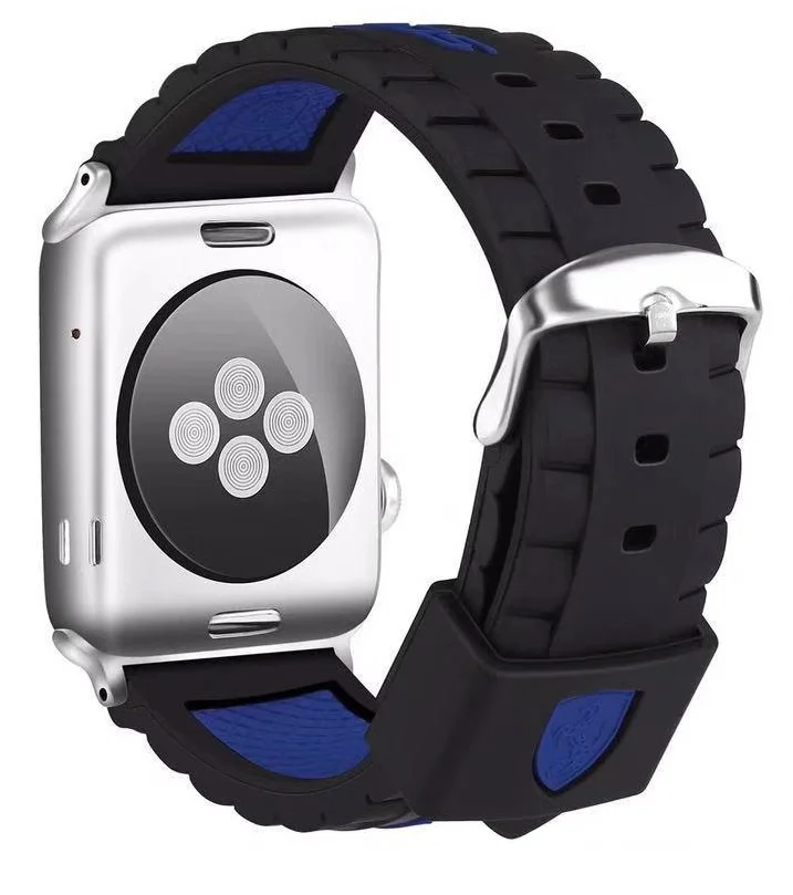 Ремешок для Apple watch 42mm Силикон синий | Наручные часы