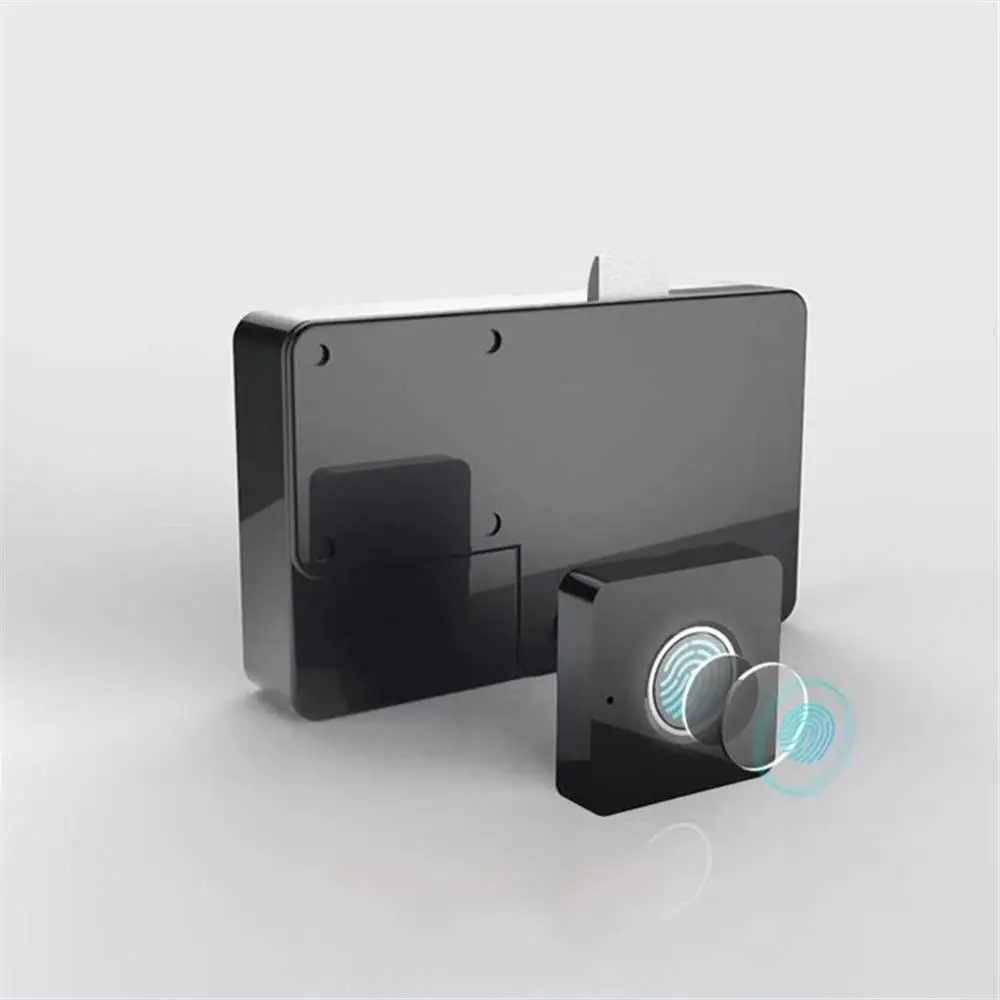 Замок замки для шкафов отпечатков пальцев биометрическая деревянная коробка без