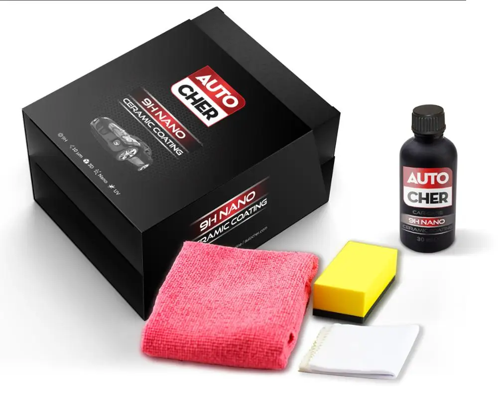 Авто Шер 9H нано керамическое покрытие и набор апликаций 30 мл|Шлифовальный диск| |