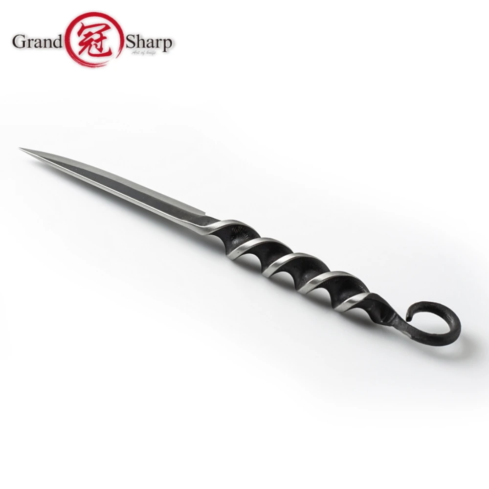 Тактические ножи Grandsharp охотничий нож ручной работы с винтовой резьбой гаджеты