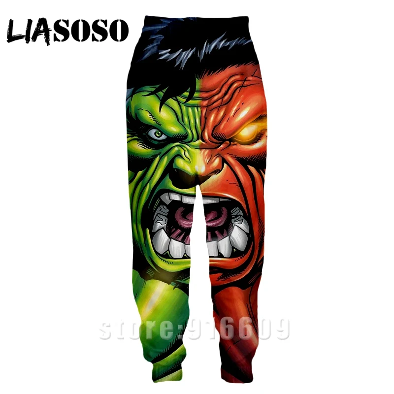 3d принт для мужчин и женщин Полная длина jogger дети Sweatpant зимние брюки с логотипом Халк Аниме Мстители повседневные забавные Топ спортивные брюки A368
