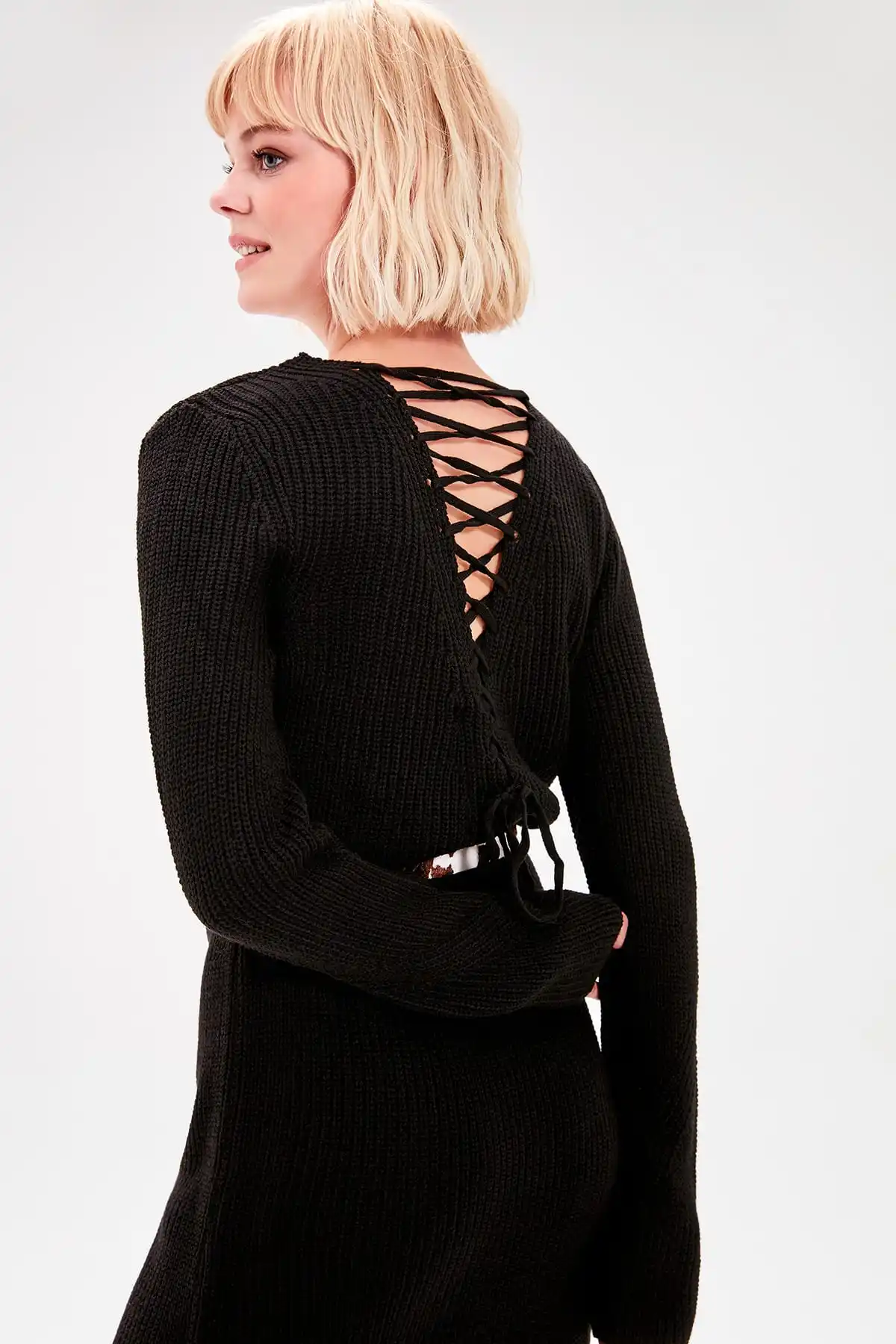 Черное Трикотажное Платье TWOAW20NV0029|Женские платья| |