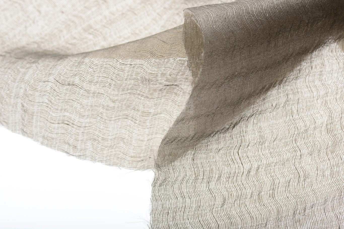

Linen Seersucker Sheer Voile Curtain, 9 colors. Length up to 113 '' ( 287 cm)
