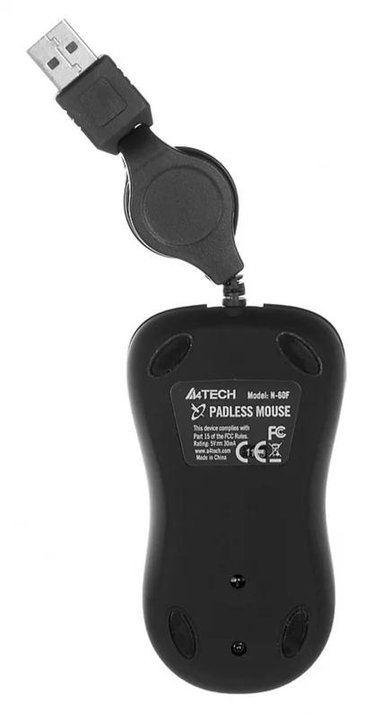 Мышь A4Tech V-Track Padless N-60F черный оптическая (1000dpi) USB2.0 (3but) | Компьютеры и офис