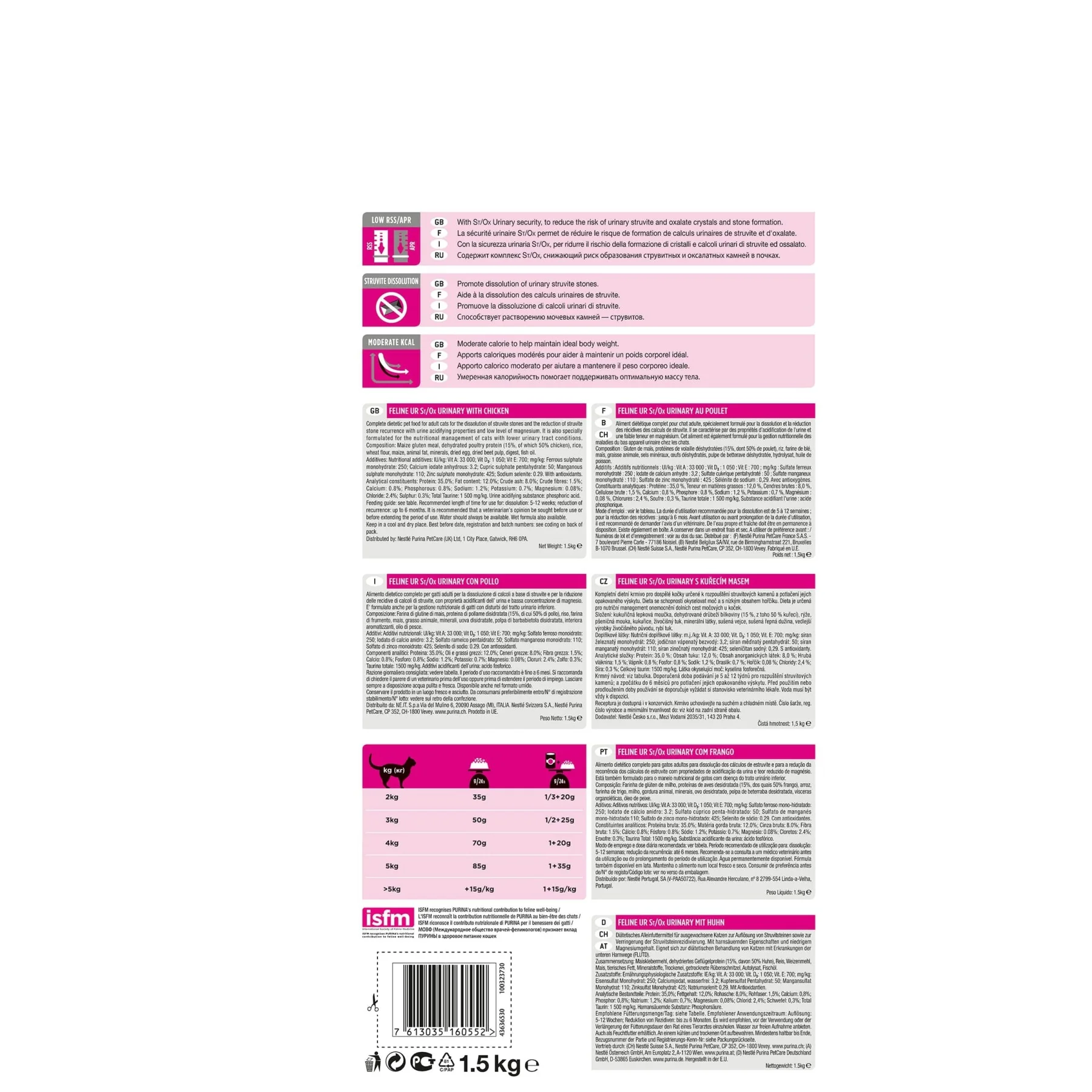 Сухой корм Pro Plan Veterinary diets UR для кошек при МКБ Курица Пакет 1 5 кг | Дом и сад