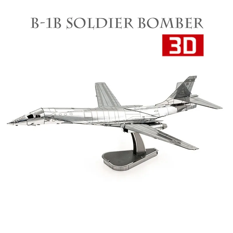 

3D Metal Puzzle B-24 Boeing Bomber Military Fighter Model DIY Laser Cutting Collection Educational Toys Children Adult Gifts