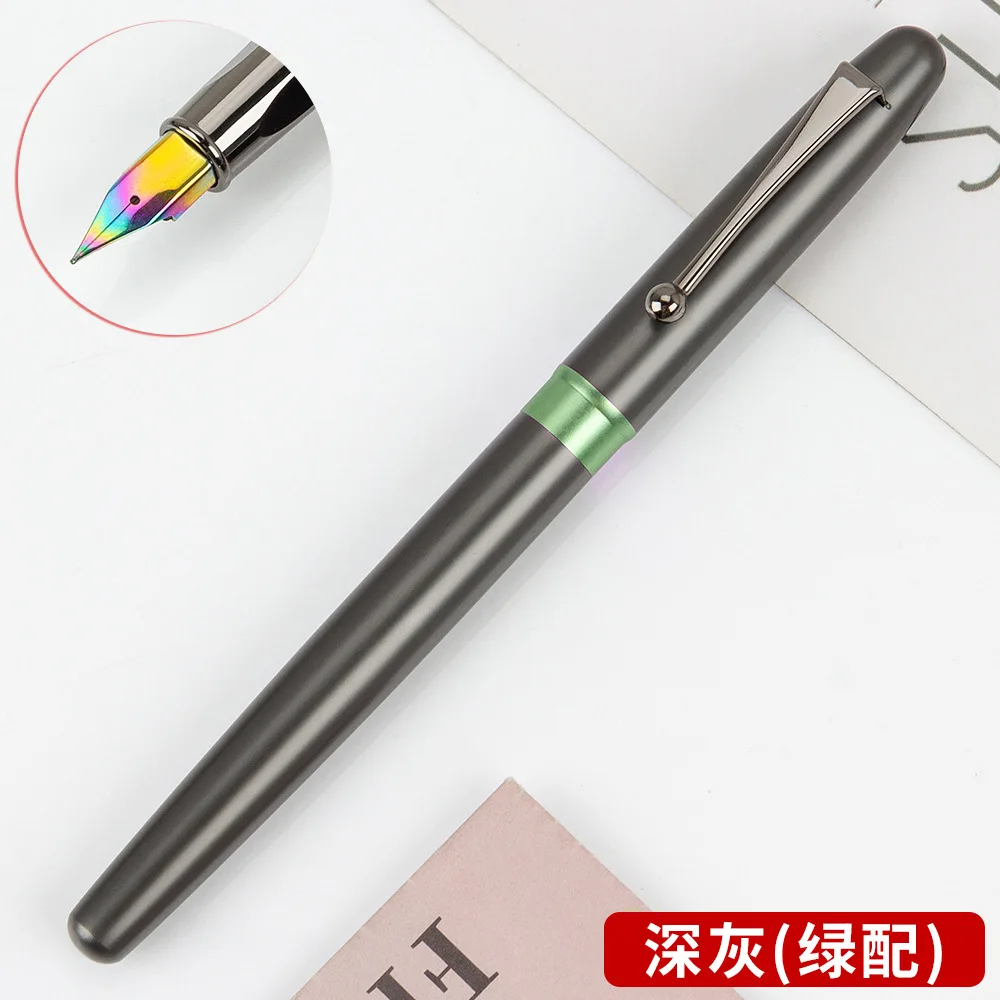 

Metal fountain pen set signature can replace ink sac high-grade business fountain pen D-6487
