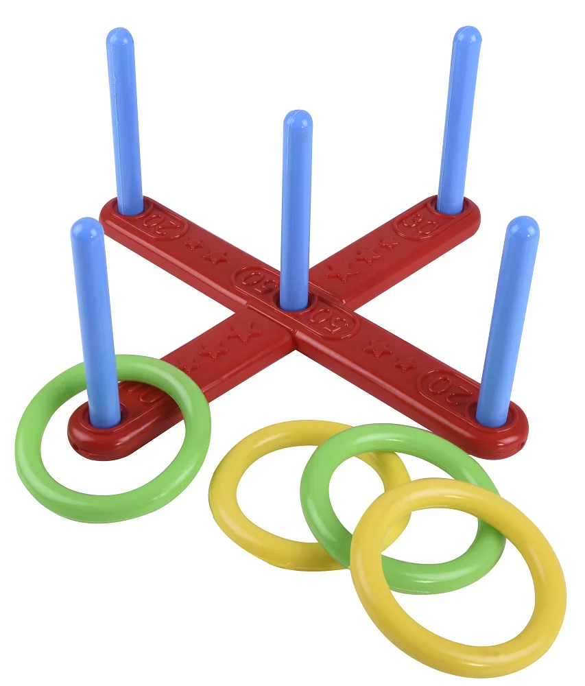 

Children Outdoor Fun Quoits Game Toy Sports Circle Ferrule Stacked Layers Game Parent-Child Interactive Ferrule Throwing Game