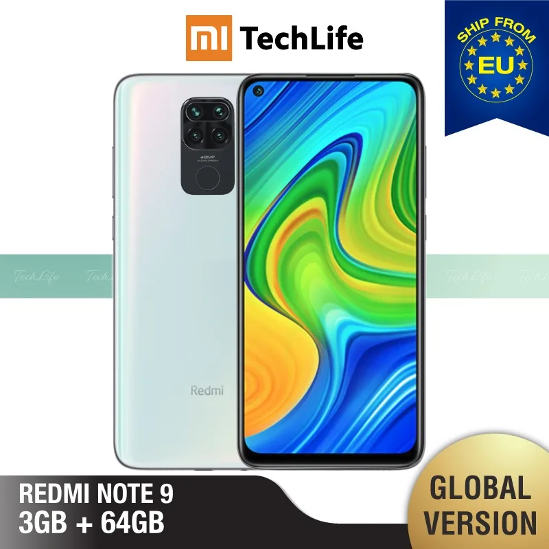 Глобальная версия Xiaomi Redmi Note 9 3 Гб RAM 64 ROM (абсолютно новый/Герметичный) redminote9 note9