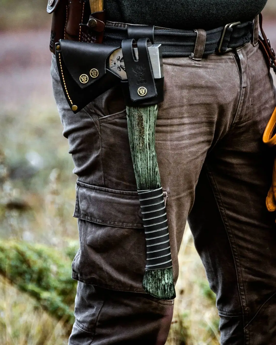 Megaton Green Night Axe Machete Camping Tourist Survival Tomahawk Tactical Hunting Outdoor Hand Tool Wood Meat Cutter Axes | Инструменты