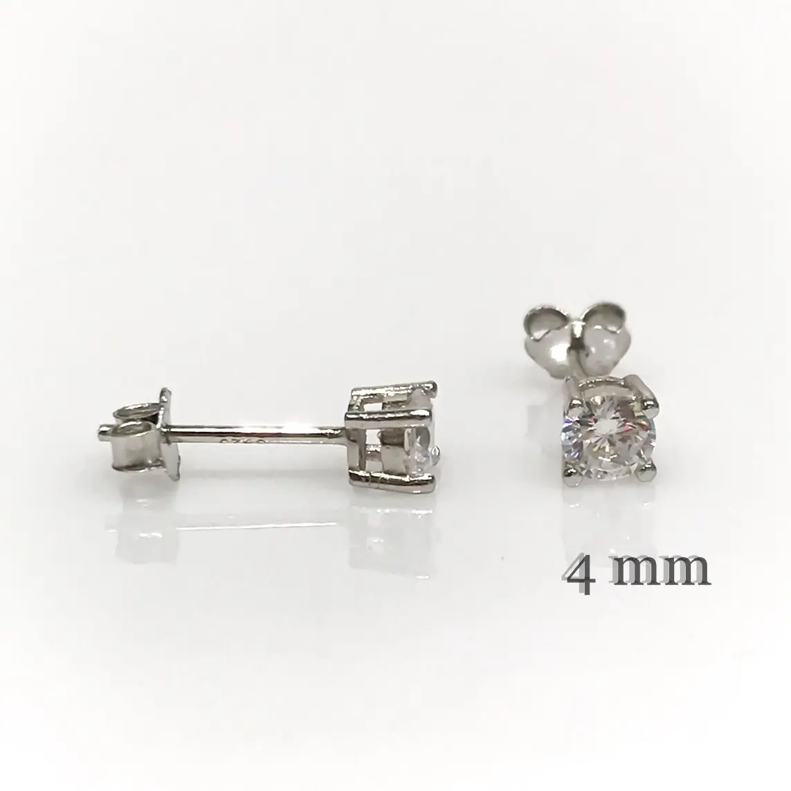 

Custom Production Diamond Work Baget Zircon Silver Earrings