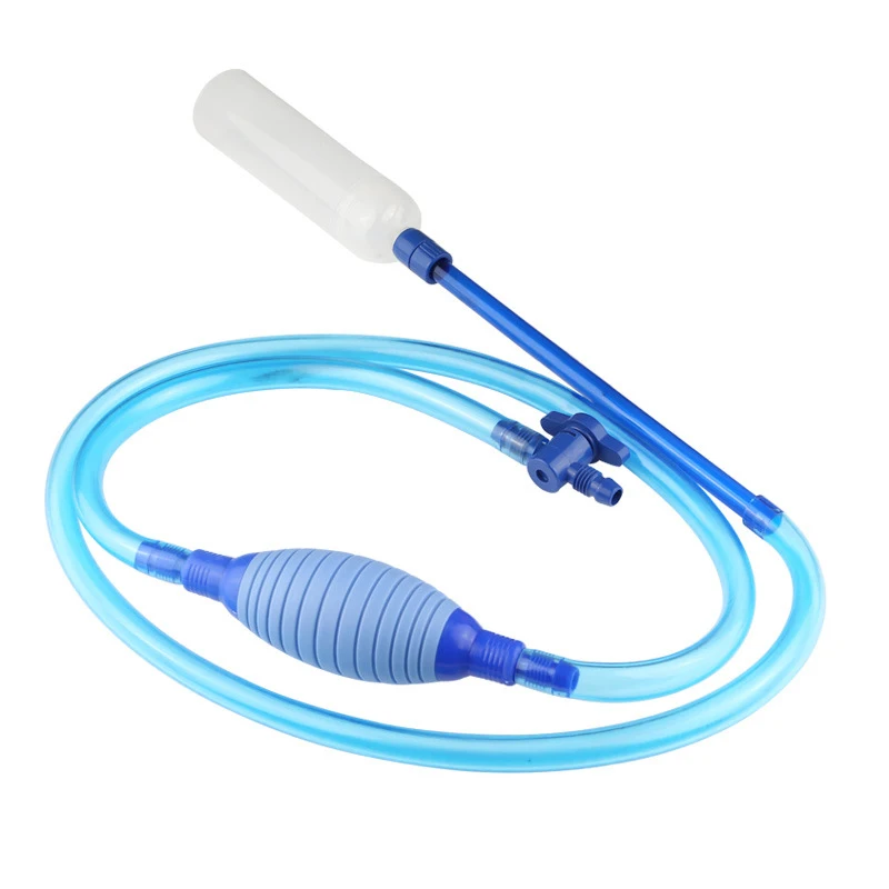 

Aquarium Siphon Vacuum Cleaner Pump Semi-Automatic Fish Tank Water Changer Air Pump Cleaning Gravel Cleaner