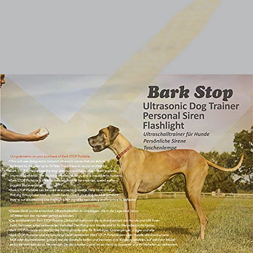 Anti Dog Bark Eliminator Ultrasonic Trainer Portable repeller Personal Siren Flashlight NF | Дом и сад