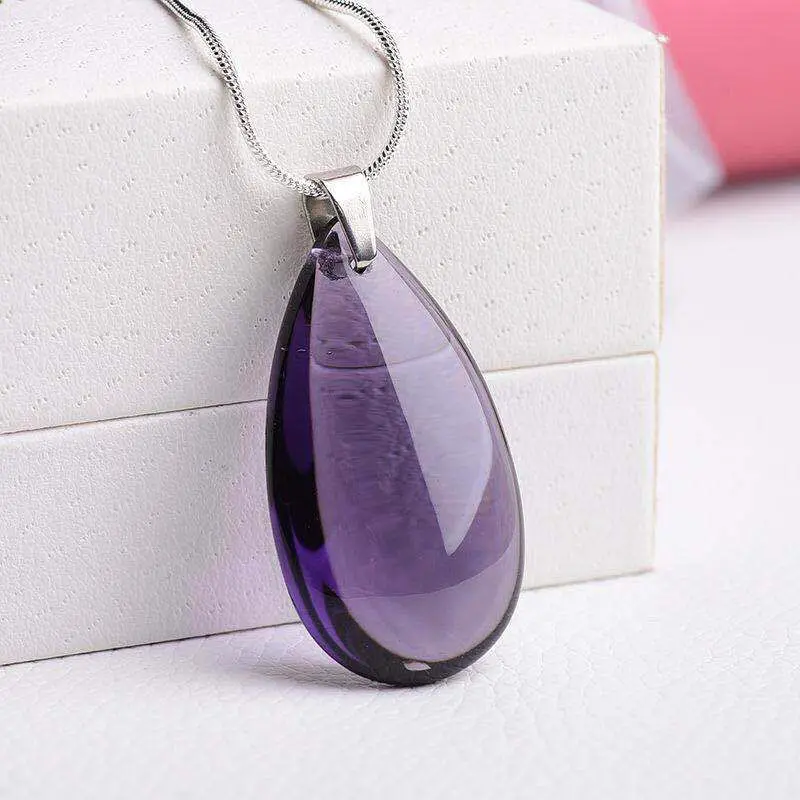 Сырое каменное ожерелье кристальный браслет рукоделия декоративные естественный аметистовый драгоценный камень ювелирные изделия женщин Органический Фэн-Шуй Пьедрас он.