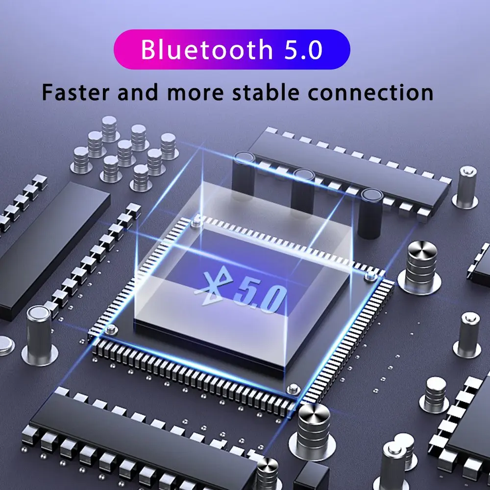 Беспроводные наушники Bluetooth V5.0 беспроводные Bluetooth наушники светодиодный дисплей с 2000 мАч power Bank стерео Спортивная гарнитура с микрофоном
