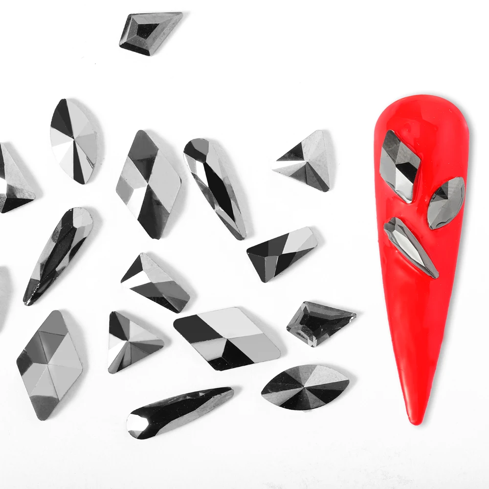 TP 200 шт. Стразы для дизайна ногтей плоский кристалл AB в форме капли сердце