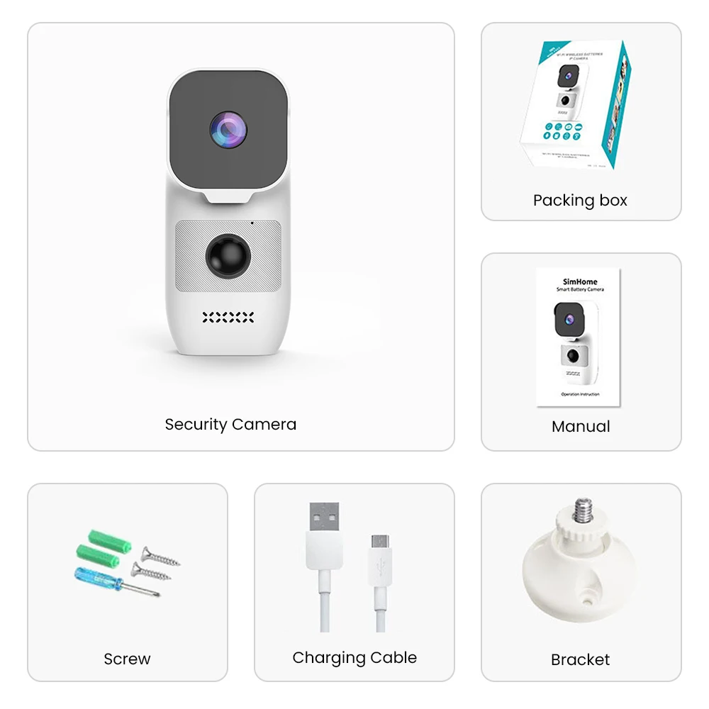 Security Camera Smart Indoor Pet Dog Cat Cam with Auto Cruise Night Vision 2-Way Audio Motion Detection Battery | Безопасность и