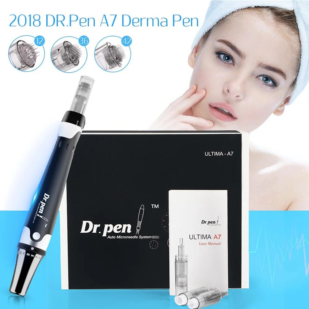 Free Shipping Dr.pen Ultima A7 Korea Derma Pen For Skin Rejuvenation Micro Needle Microneedling Pen Mesotherapy BB Grow MTS