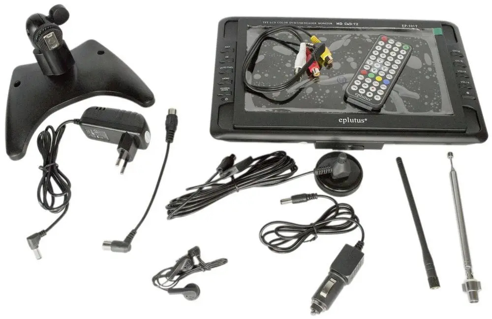 Портативный цифровой автомобильный телевизор Eplutus EP-101T DVB-T2 12V 10&quot |