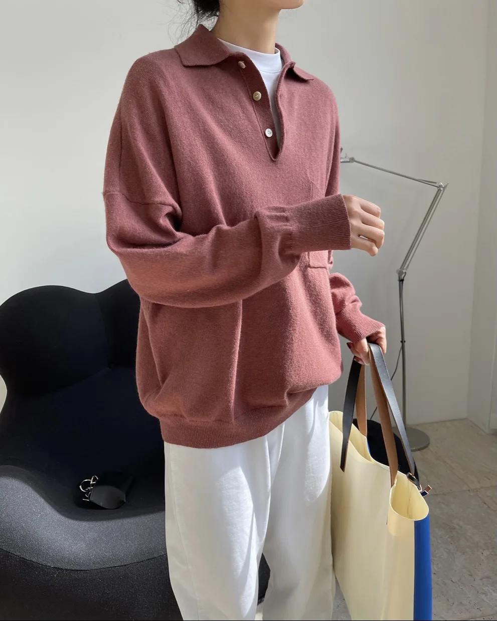 

woman cashmere rabbit wool warm sweater