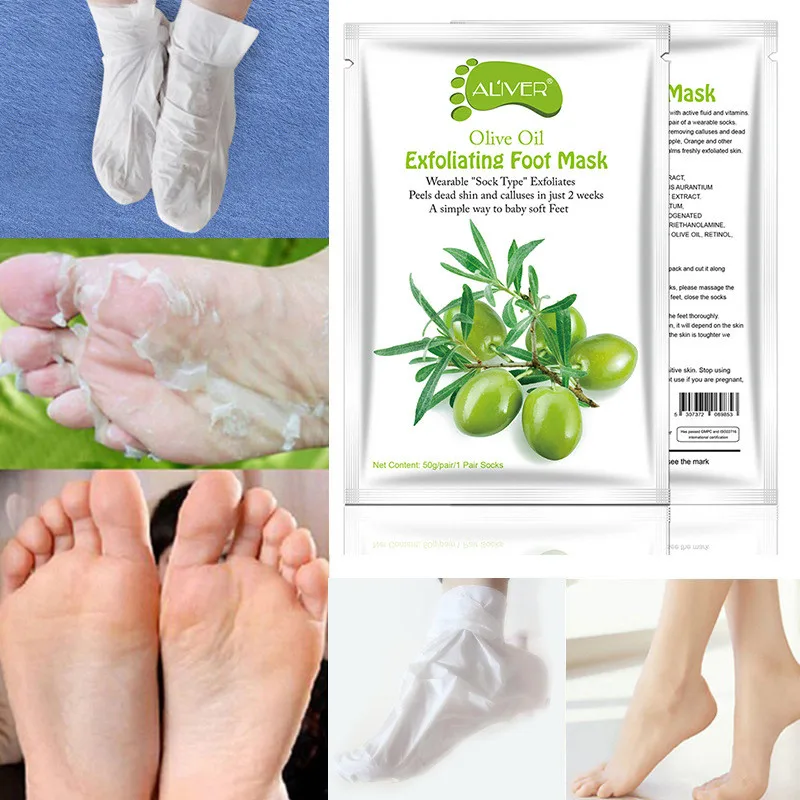 1 пара отшелушивающая Отбеливающая увлажняющая маска для ног|Инструмент ухода за