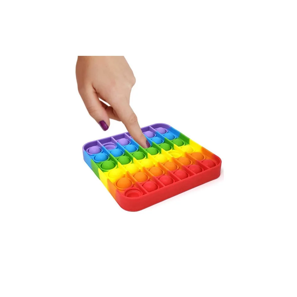 Игрушка антистресс Pop it вечная пупырка развивашка для детей квадрат | Игрушки и