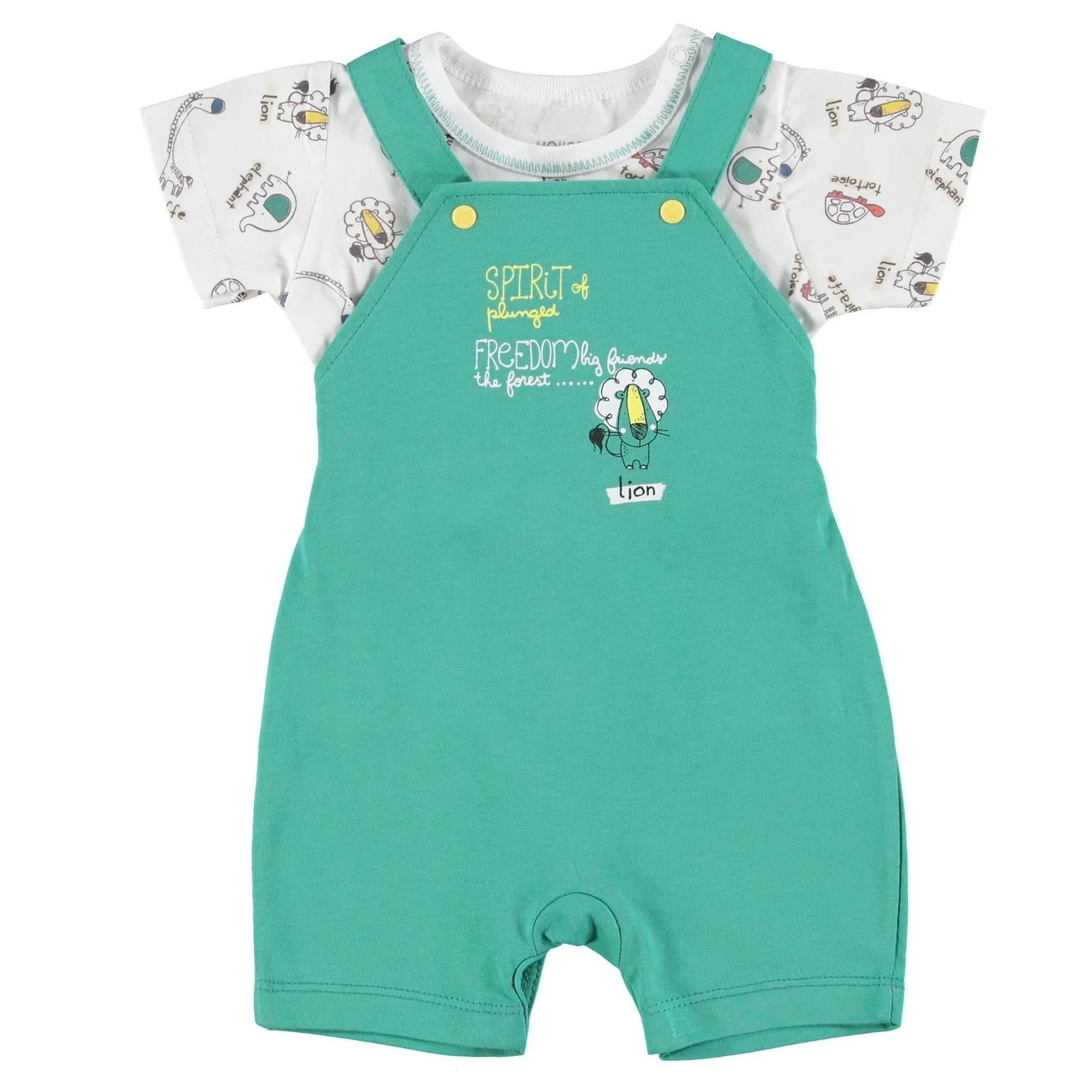 Ebebek HelloBaby baby boy Safari Theme короткий комбинезон набор футболок |