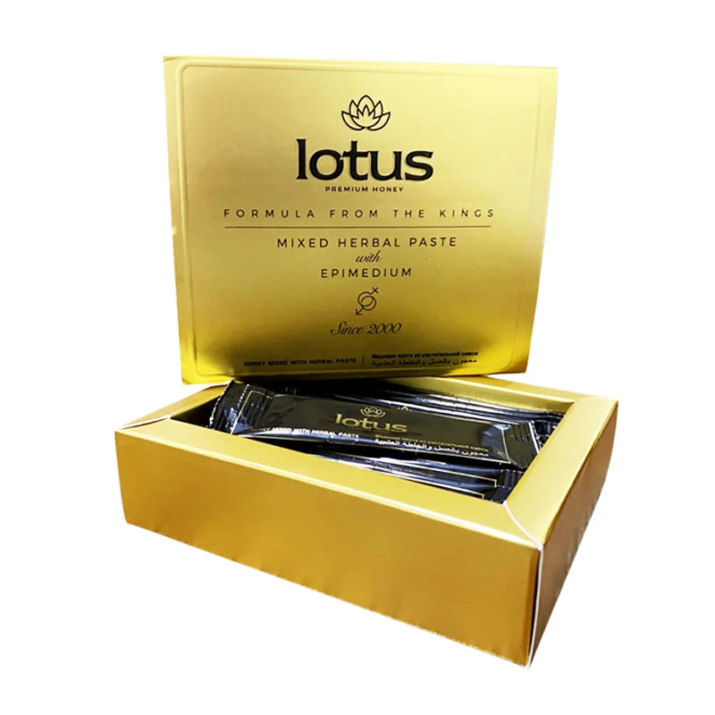 

Lotus Premium Honey Golden Royal Wonderful Honey Extra Strength for Men 15 gr Sachet - Pack of 12