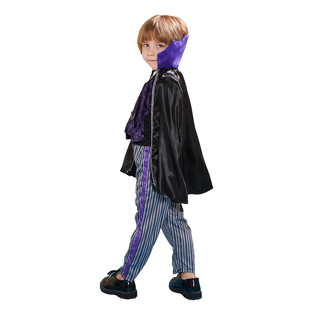 Snailify фиолетовый костюм вампира Малыш Дракула вампир косплей для Хэллоуина