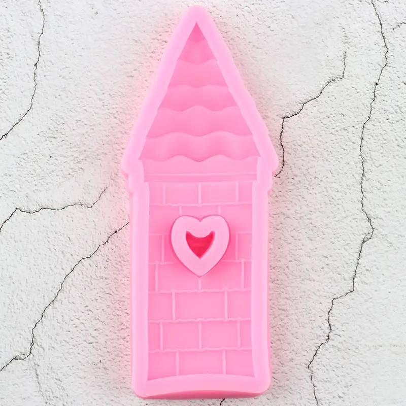

Princess Castle Silicone Molds Baby Birthday Cupcake Topper Fondant Cake Decorating Tools Candy Clay Chocolate Gumpaste Moulds