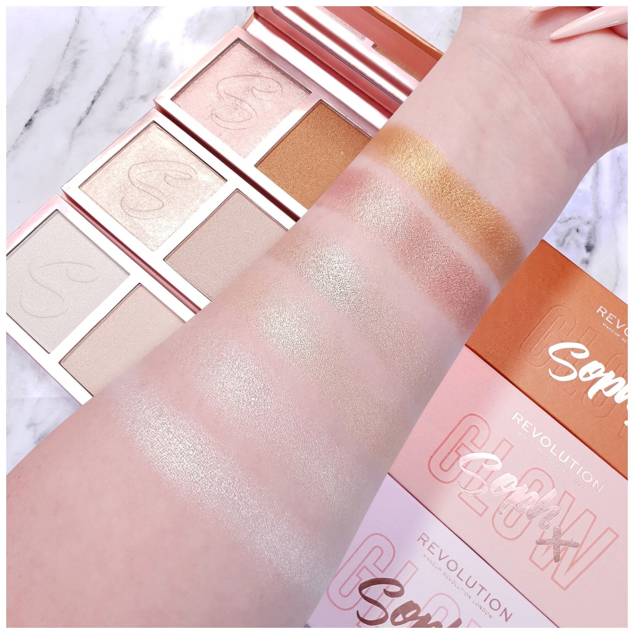 Makeup Revolution Палетка хайлайтеров Soph X Face Palette Duo |