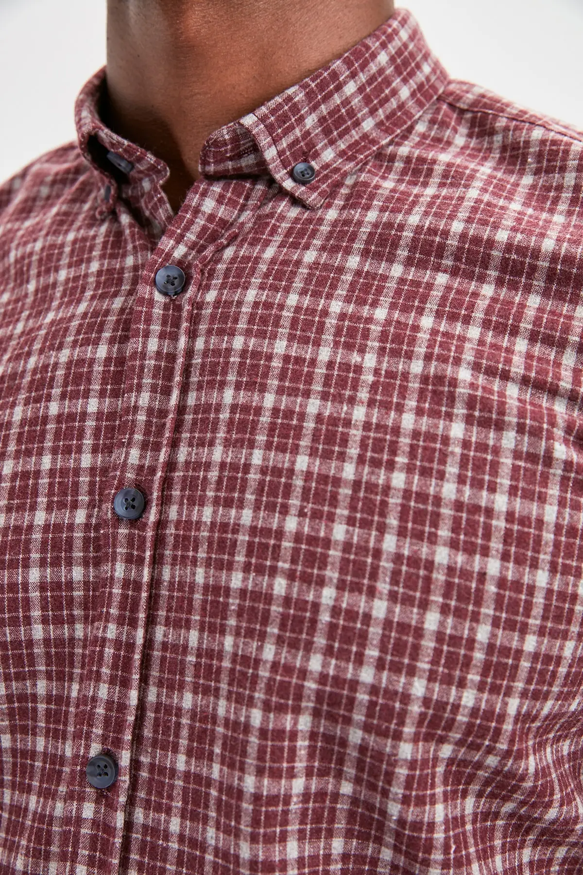 Trendyol мужской Slim Fit Lumberjack клетчатая рубашка Новый TMNAW20GO0512 |