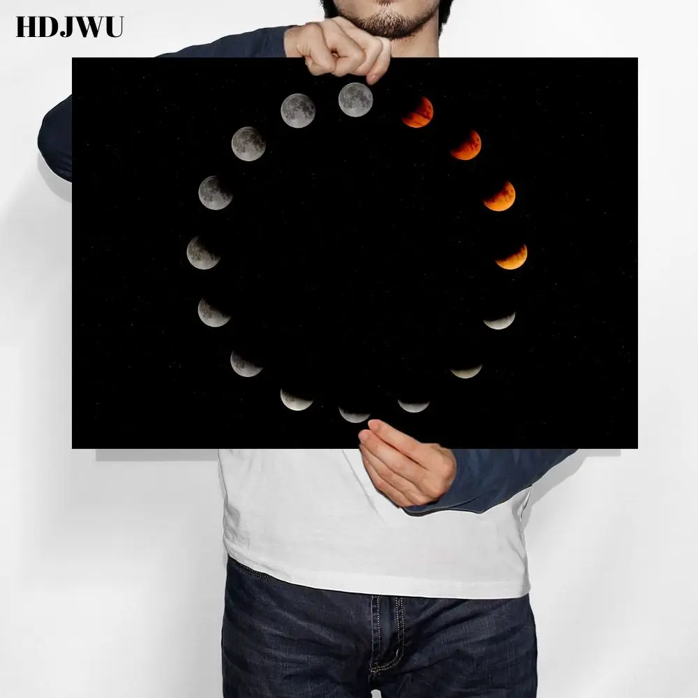 Постеры с изображением Луны художественная живопись Настенная картина печать