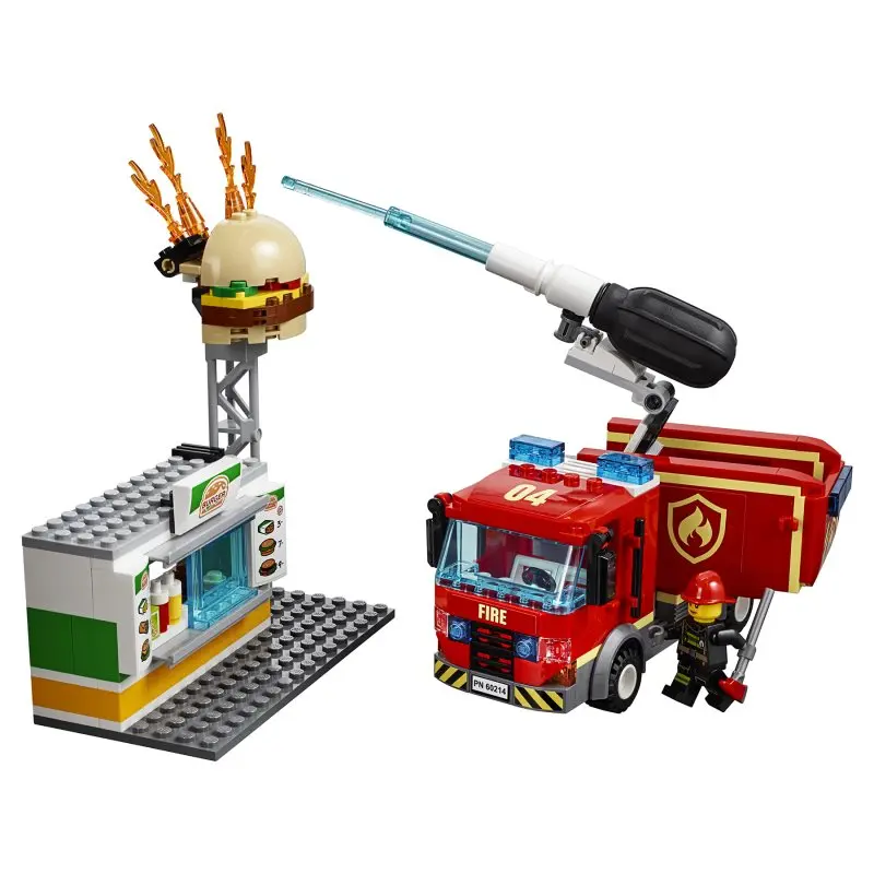 Конструктор LEGO City 60214 Пожар в бургер-кафе | Игрушки и хобби