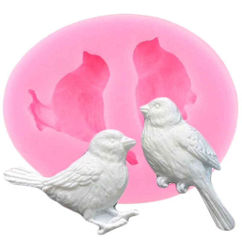 

3D Birds Cake Fondant Molds Silicone Mold DIY Cake Decorating Tools Cupcake Topper Chocolate Gum Paste Candy Resin Clay Mould