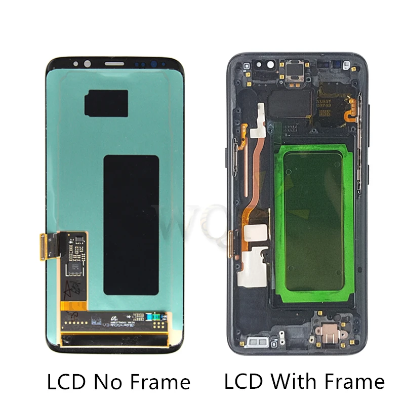 Cena Do Samsung Galaxy S8 Ekran Dotykowy LCD S8 Plus Ekran S8 + Wyświetlacz LCD Digitizer Montaż Z Ramą G950 G955 Części Zamienne