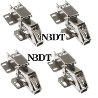 4Pcs Spring Loaded Hinge RV Trailer Wall Cabinet Overlay Flap Door Support Strut Face Mount Non-Soft Close