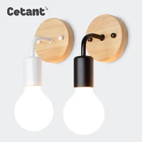 cetant led wall lamp modern wood lamp nordic loft style lamps industrial vintage iron wall light for bar cafe restaurant home